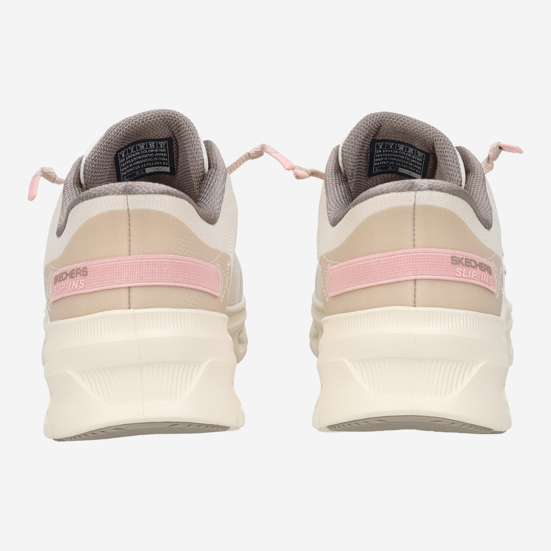 Skechers GLIDE STEP - Beige - Seitenansicht