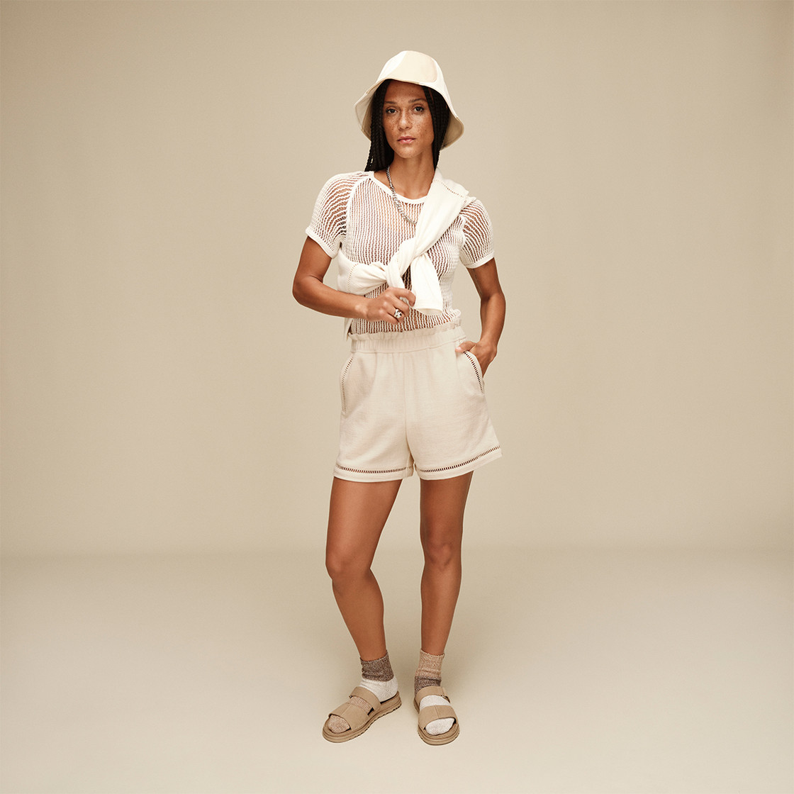 UGG australia GOLDENGLAZE SLIDE - Beige