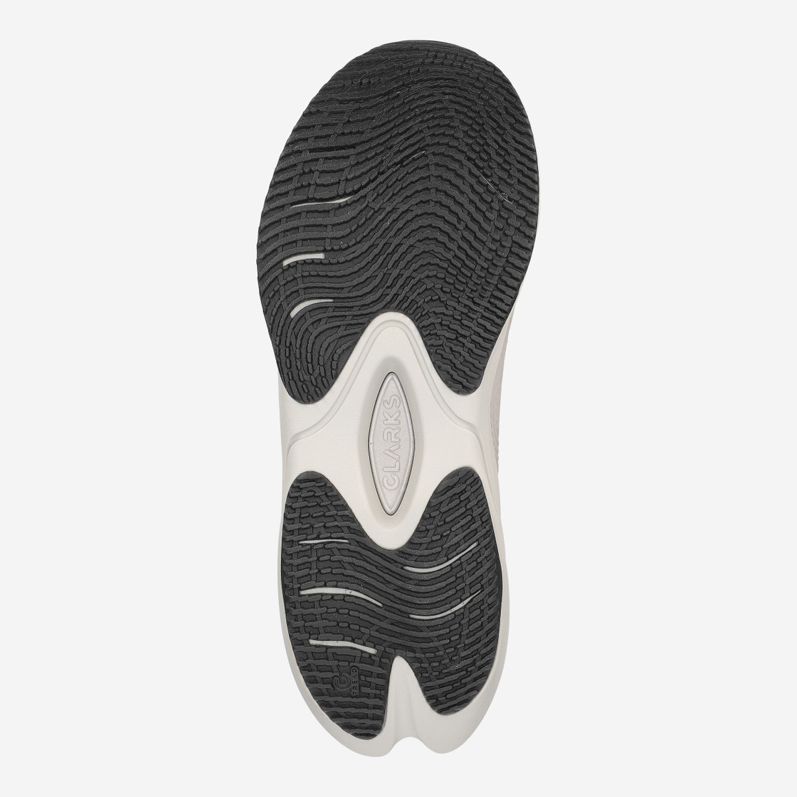 Clarks Pace Rise - Grau - Draufsicht