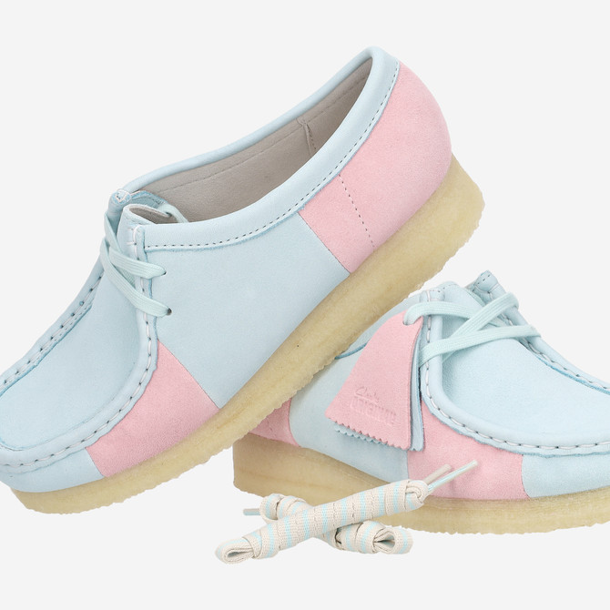 Clarks Wallabee - Blau, kombiniert - Sonderbild