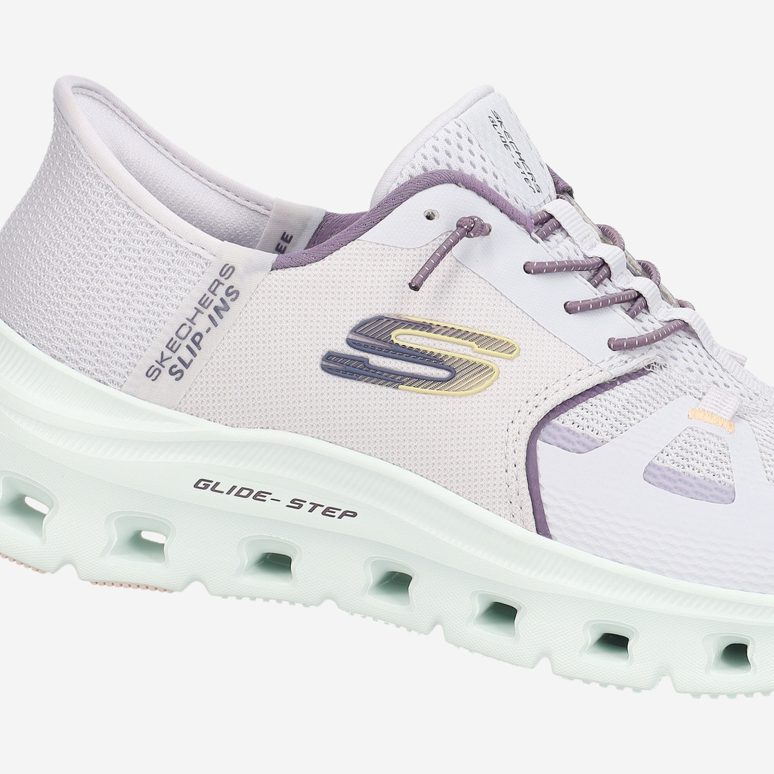 Skechers GLIDE STEP - Weiß / Lila - Sonderbild