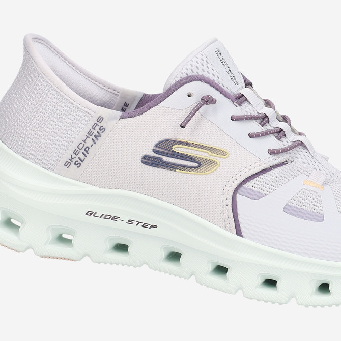 Skechers GLIDE STEP - Weiß / Lila - Sonderbild