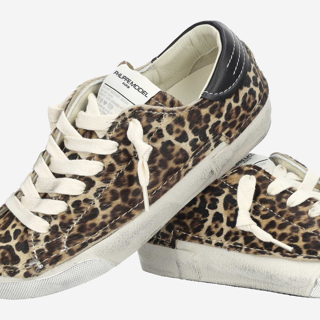 Philippe Model PRSX LOW - Braun / Leo-Look - Sonderbild