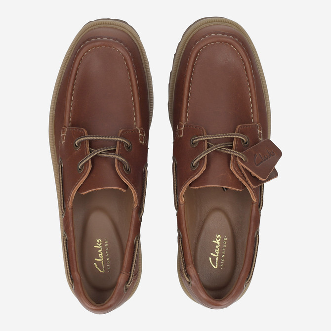 Clarks Cleyhill Boat - Braun - Sohle