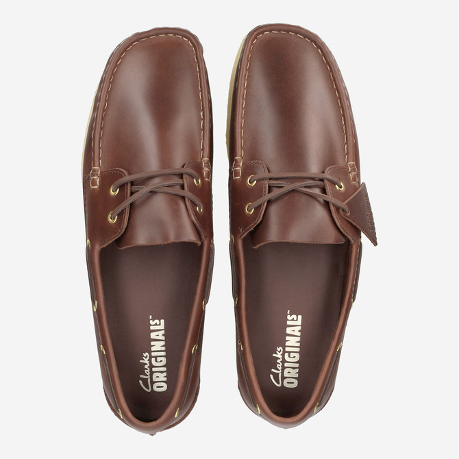 Clarks Godney Boat - Braun - Sohle