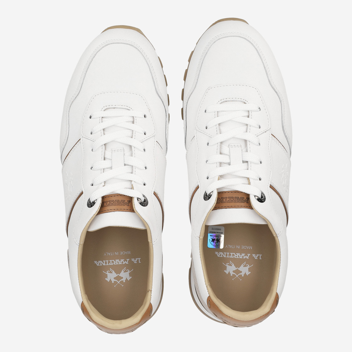 La Martina SCARPA UOMO - Weiß,kombiniert - Sohle