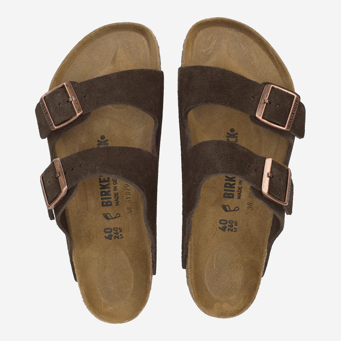 birkenstock ARIZONA SUEDE LEATHER - Braun, dunkel - Sohle