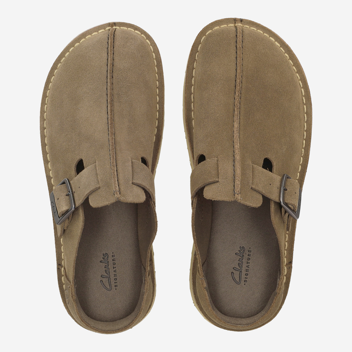 Clarks Solsbury Mule -  Grün/Braun - Sohle