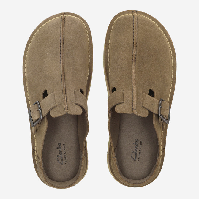 Clarks Solsbury Mule -  Grün/Braun - Sohle