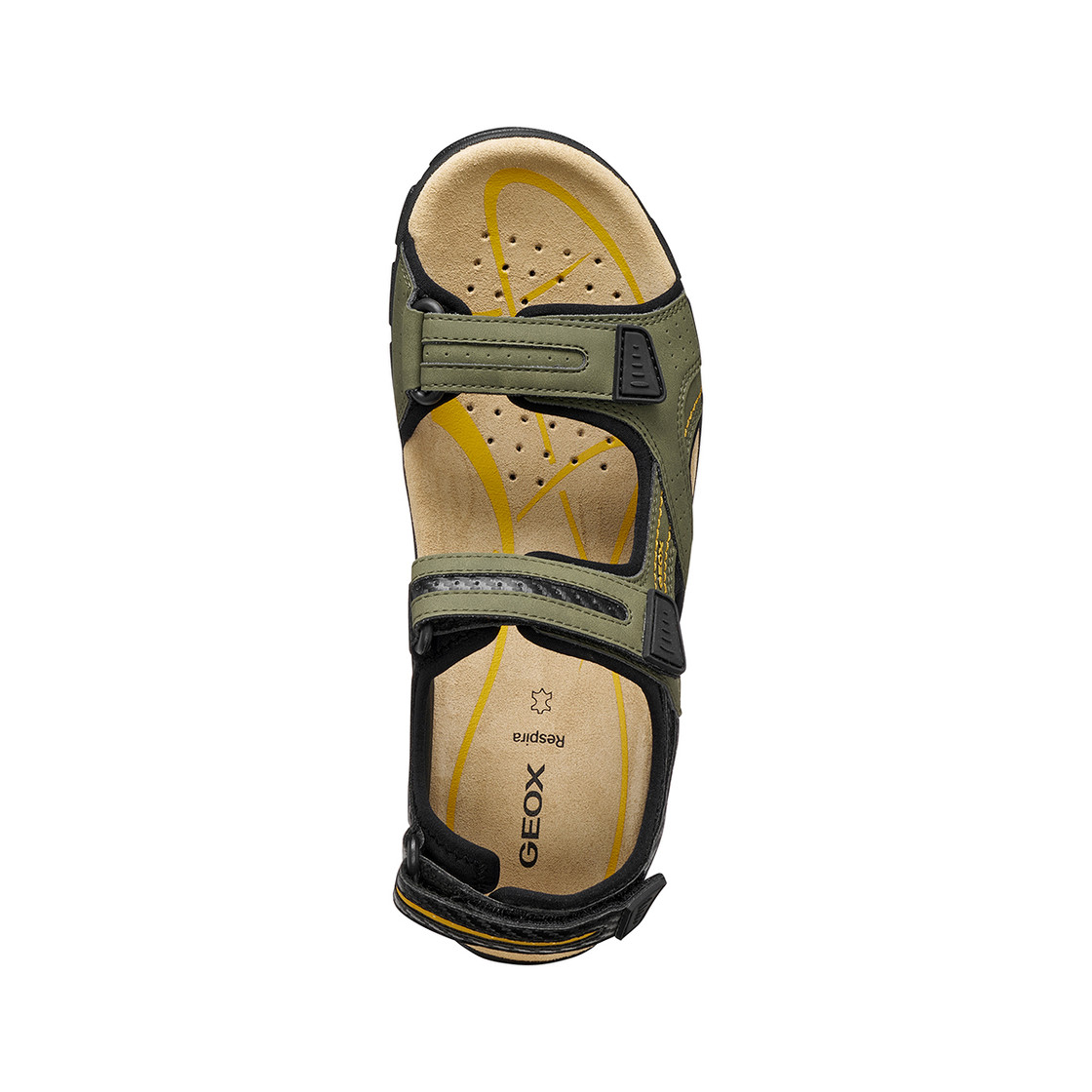 Geox SANDAL STRADA - Grün kombiniert - Sohle