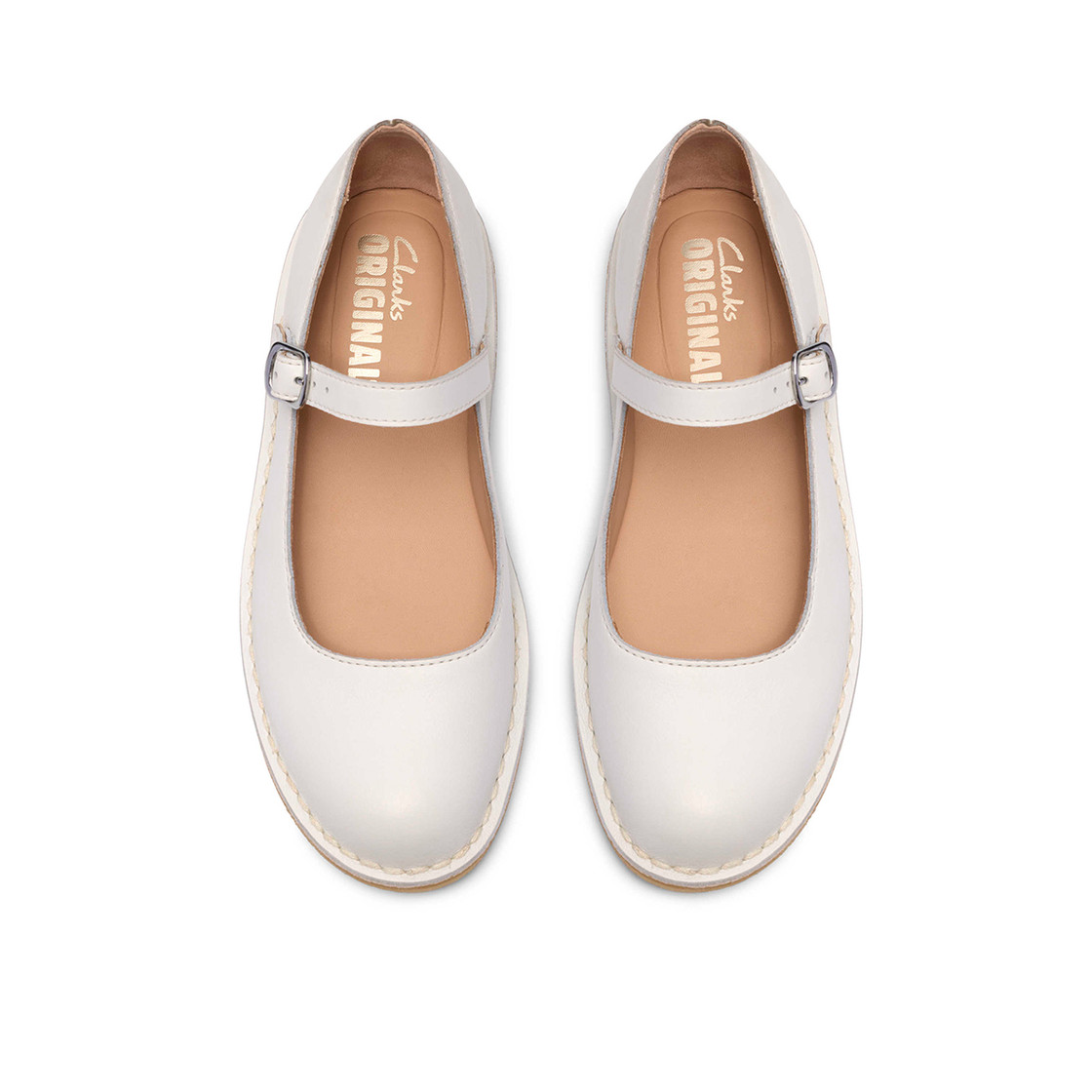 Clarks Desert Jane - Weiß - Sohle