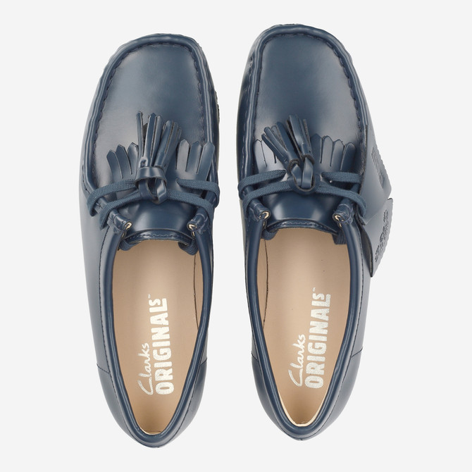 Clarks Wallabee. - Blau - Sohle