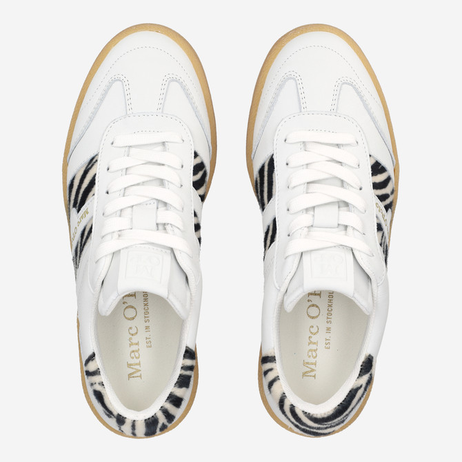 Marc O’ Polo COURT W 5AF - Weiß, Leo-Look  - Sohle