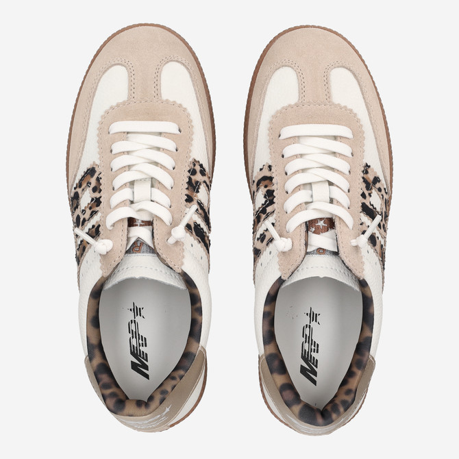 MRP BOMBER - Beige / Leo-Look - Sohle