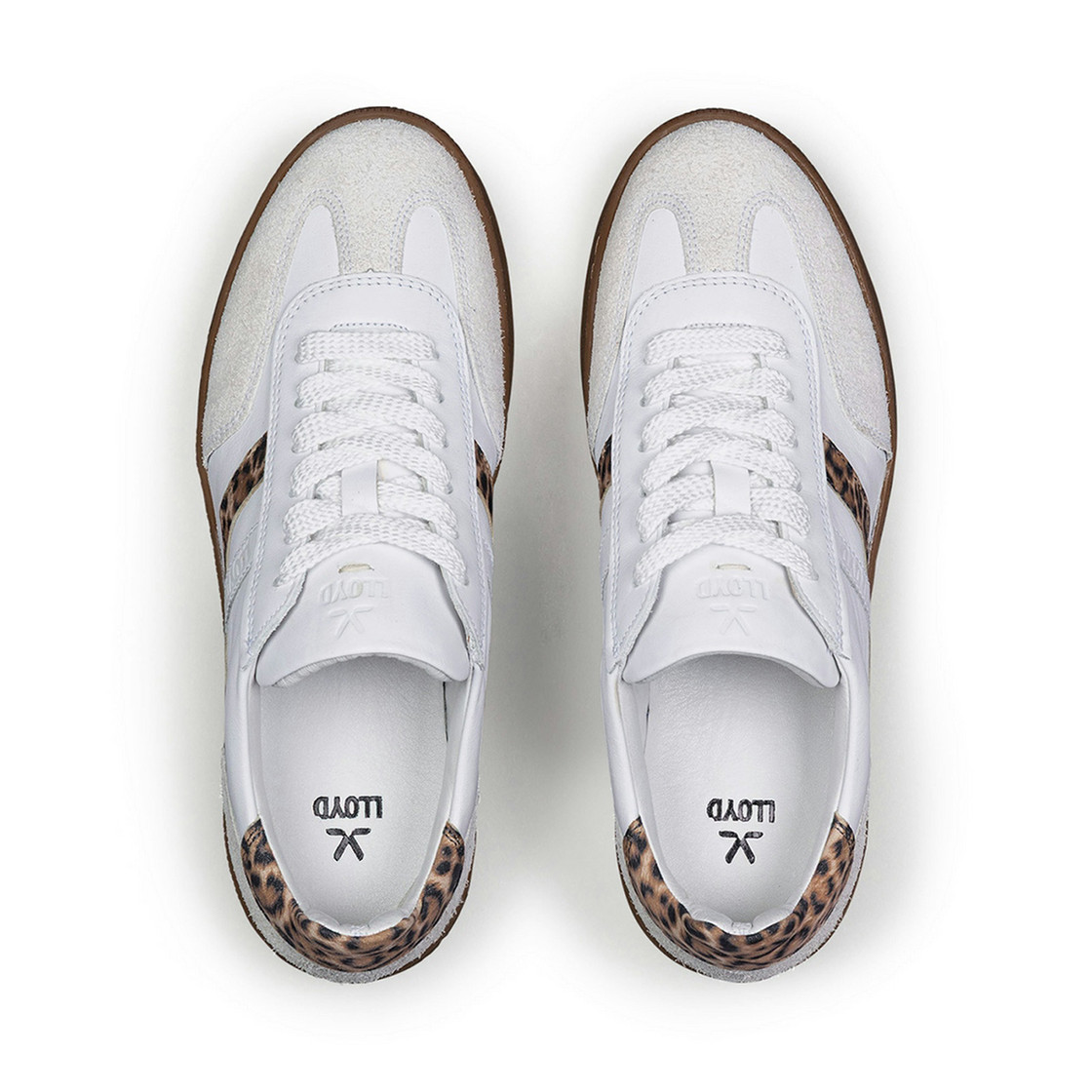 Lloyd BRAVA - Weiß, Leo-Look - Sohle