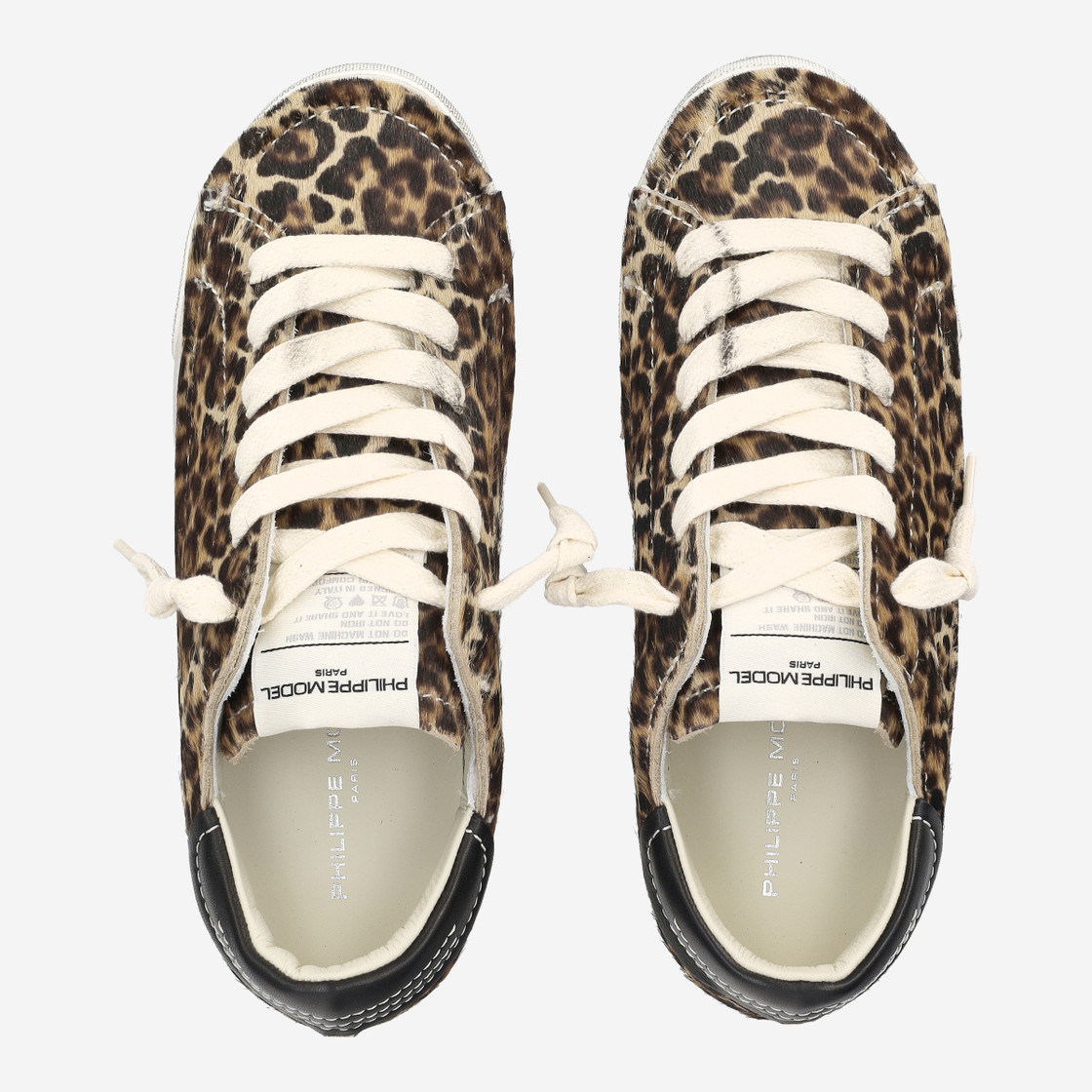 Philippe Model PRSX LOW - Braun / Leo-Look - Sohle