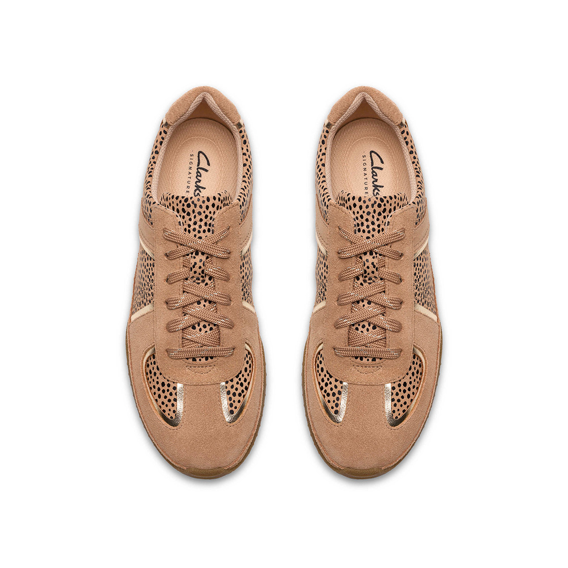 Clarks Meridor Lo - Beige , Leo-Look - Sohle