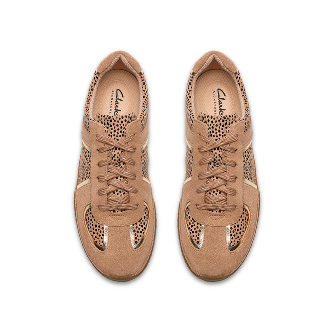 Clarks Meridor Lo - Beige , Leo-Look - Sohle