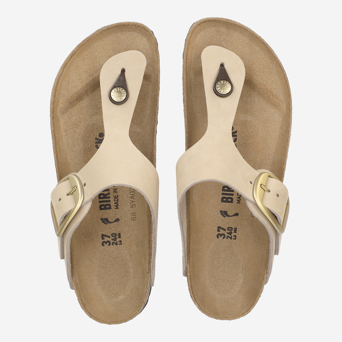 birkenstock GIZEH BIG BUCKLE - Braun / Beige - Sohle
