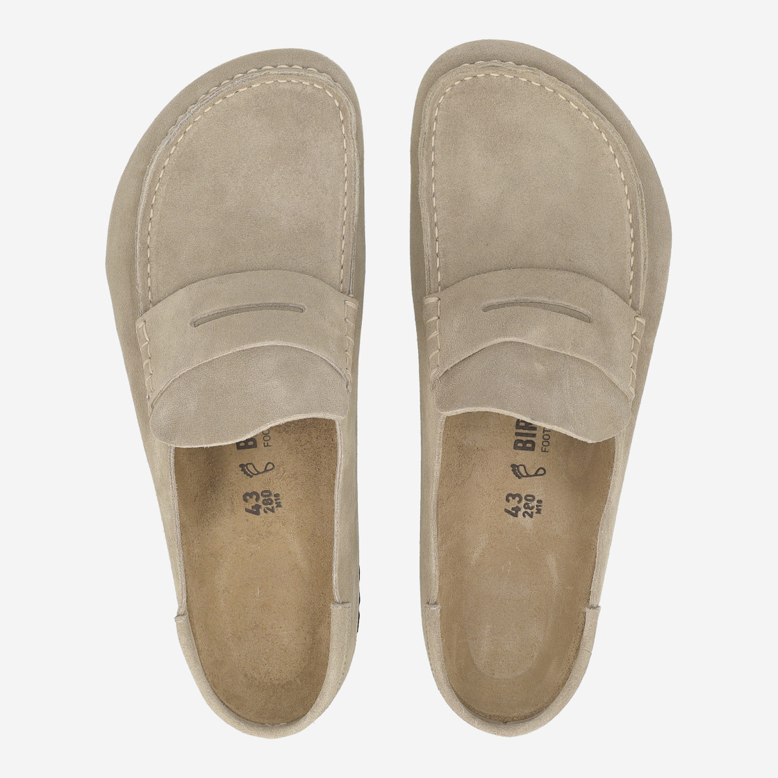 birkenstock NAPLES WRAPPED SUEDE - Beige - Sohle