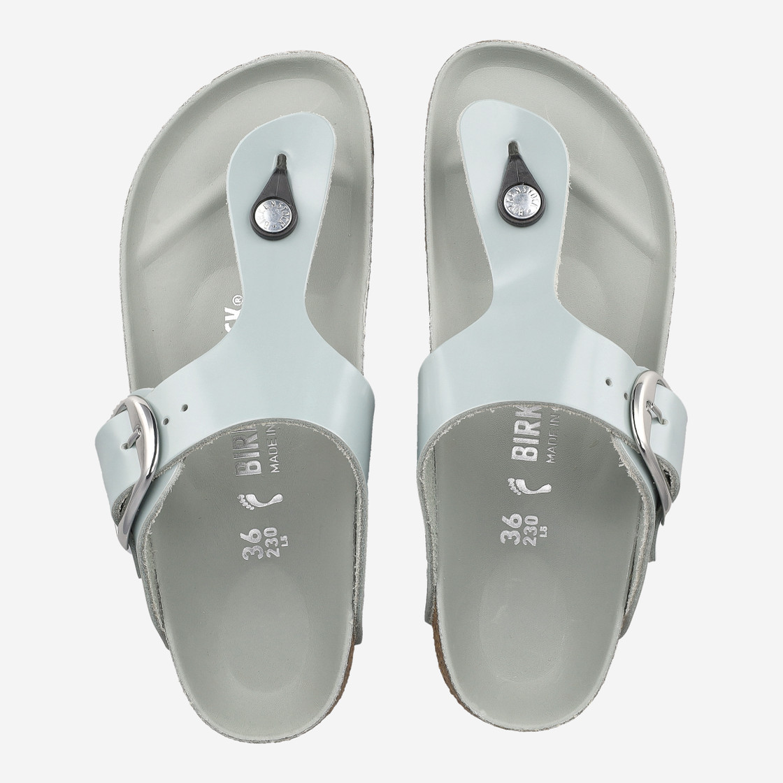 birkenstock GIZEH BIG BUCKLE - Grün, hell - Sohle