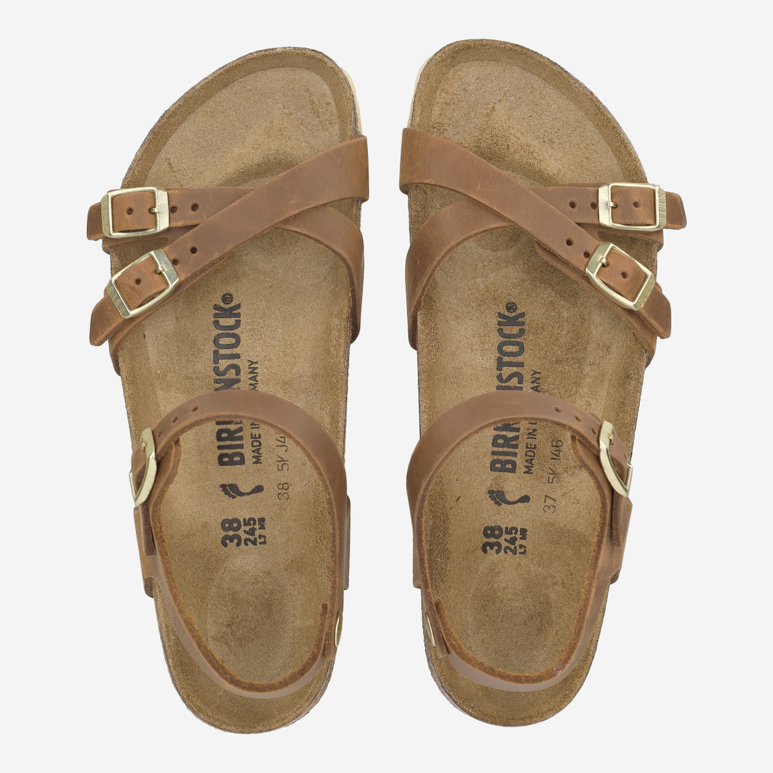 birkenstock KUMBA NATURAL LEATHER - Braun - Sohle