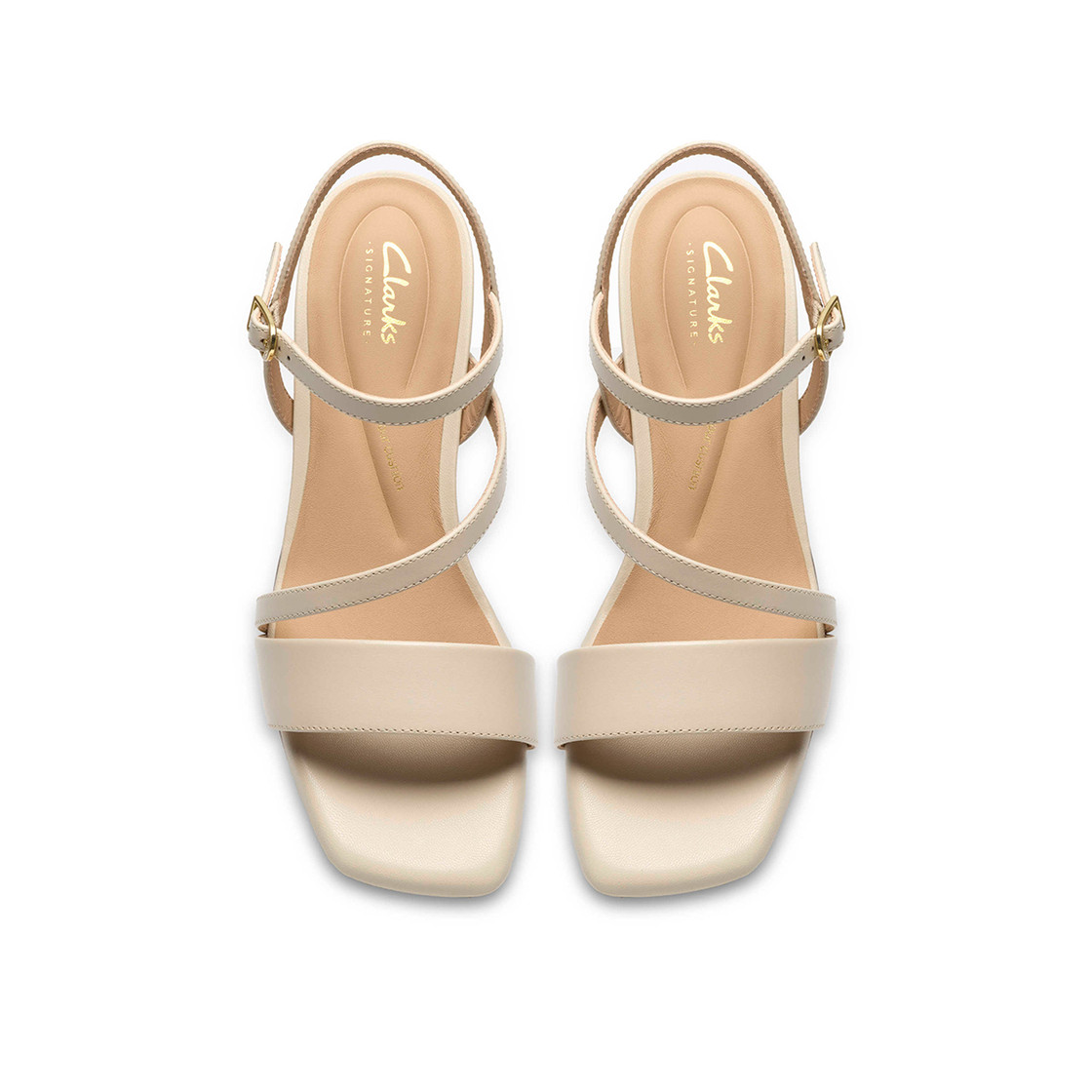 Clarks Serina35 Strap - Beige /  Creme - Sohle