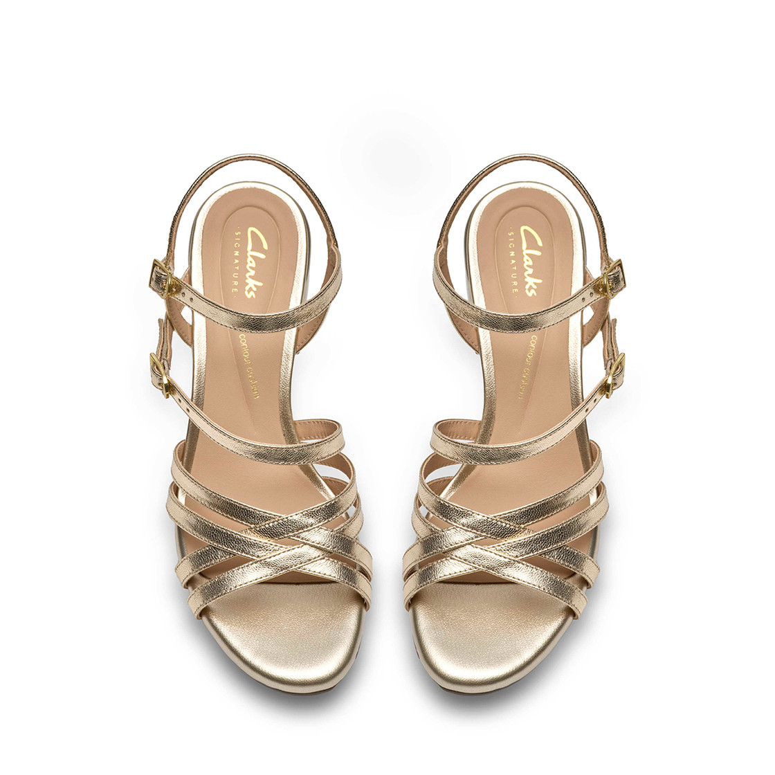 Clarks Ezoria Strap - Gold - Sohle