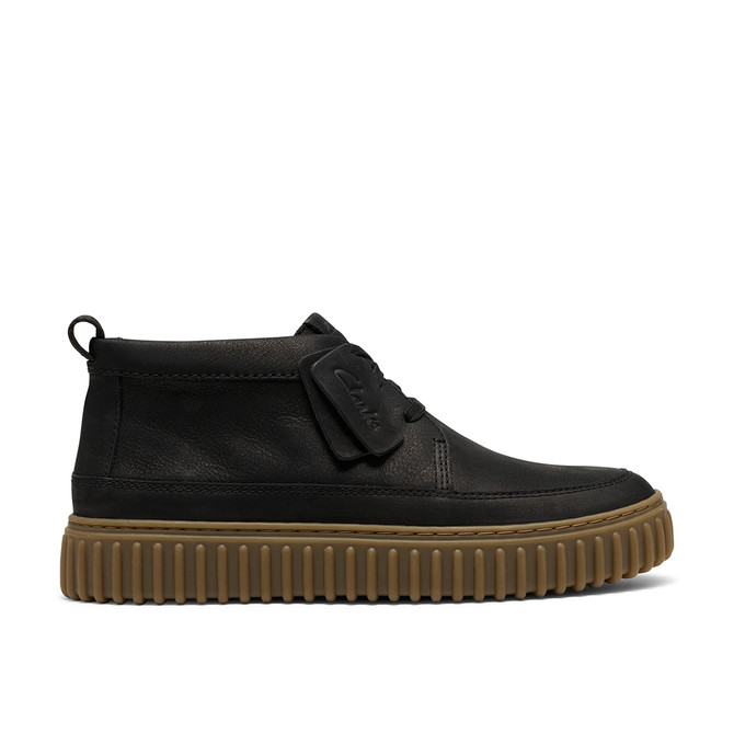 Clarks Torhill LaceHi - Schwarz - Rückansicht
