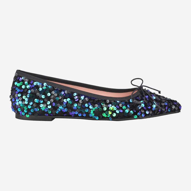 Pretty Ballerinas 53.603 - Blau, kombiniert - Rückansicht