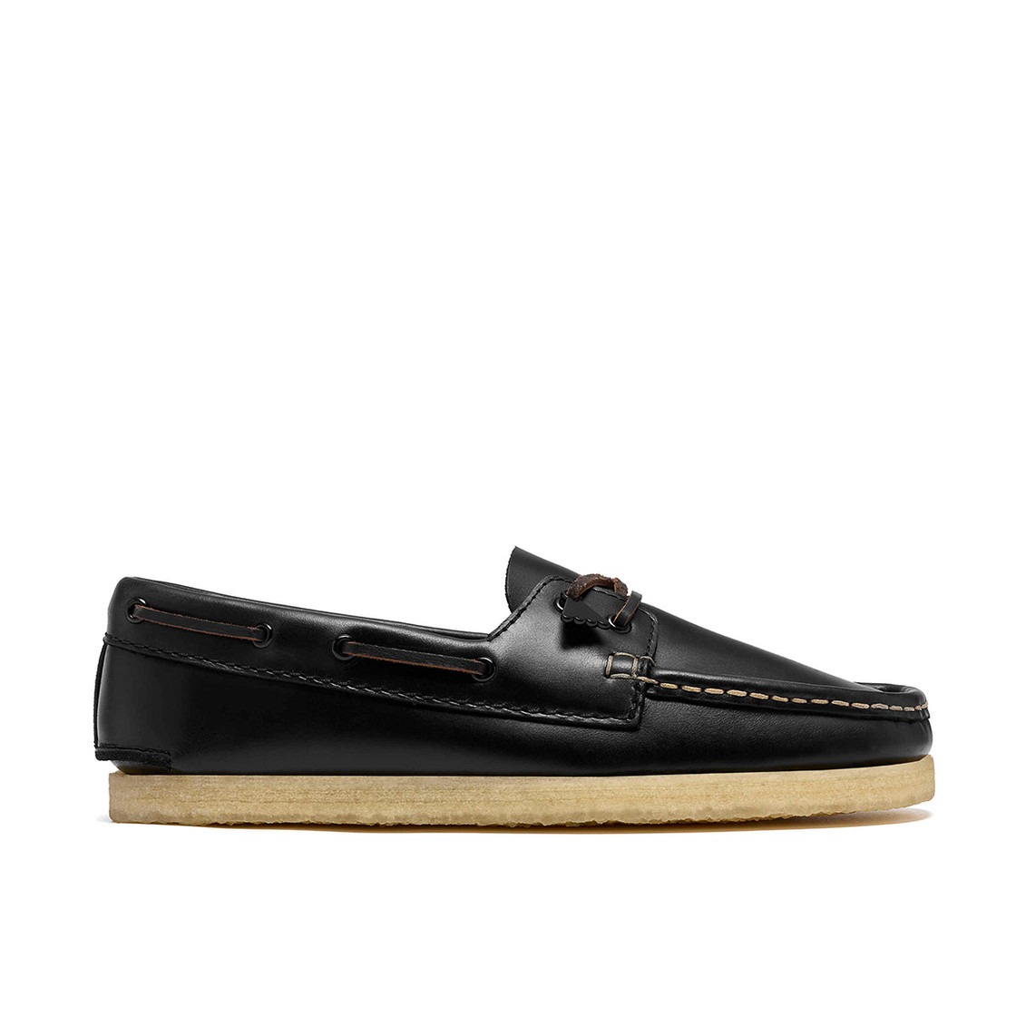 Clarks Godney Boat - Schwarz - Rückansicht