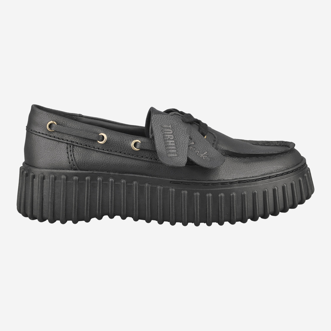 Clarks Torhill Boat - Schwarz - Rückansicht