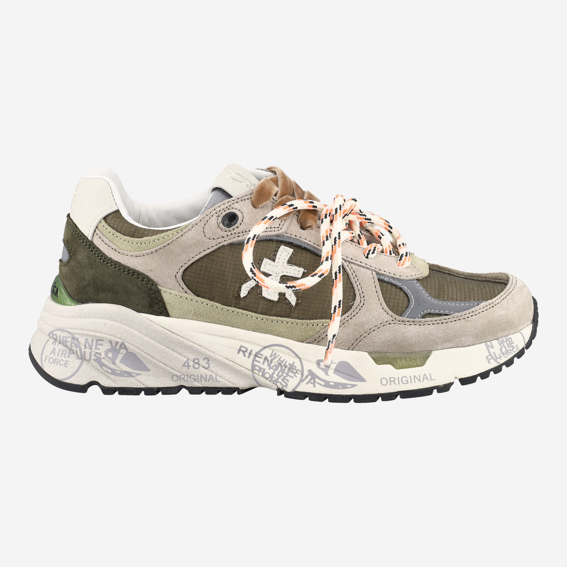 Premiata MASED - Beige / Grün - Rückansicht