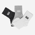 UGG australia QUINLIN LOGO QUARTER 3 PACK - Weiß,kombiniert - Rückansicht