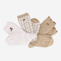 UGG australia UGG CLASSIC CREW 3 PACK - Weiß / Beige/ Braun - Rückansicht