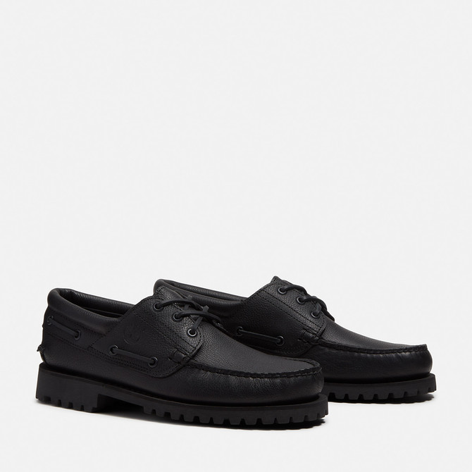 Timberland A2PDQ Authentic BOAT SHOE - Schwarz - Frontansicht