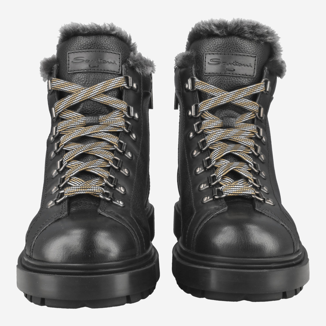 Santoni 18190 N01 - Schwarz - Frontansicht