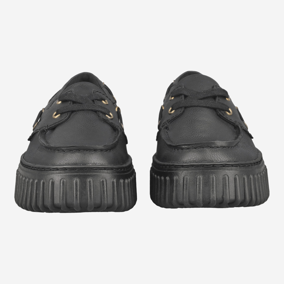 Clarks Torhill Boat - Schwarz - Frontansicht