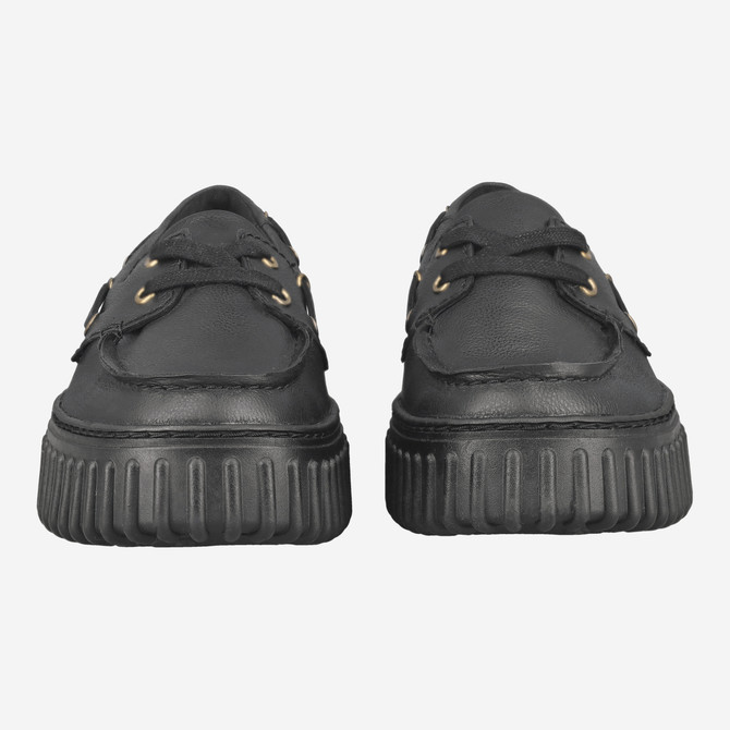Clarks Torhill Boat - Schwarz - Frontansicht