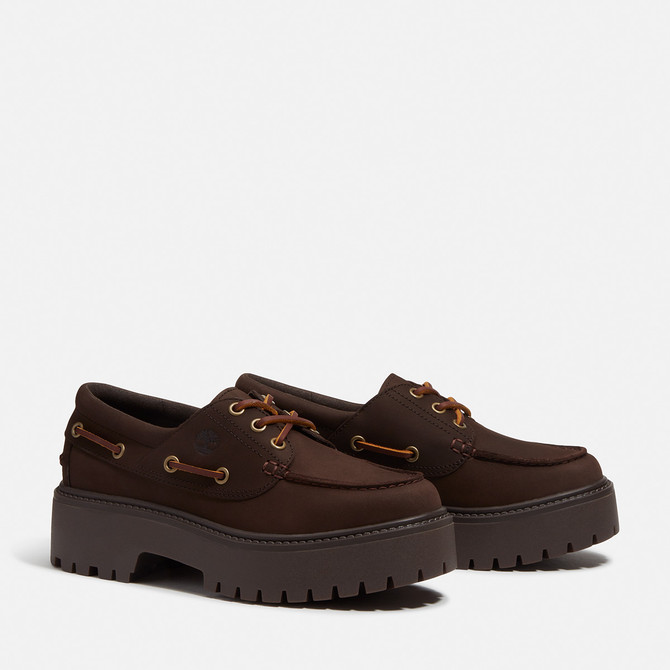 Timberland A2GVF STONE STREET BOAT SHOE - Braun - Frontansicht