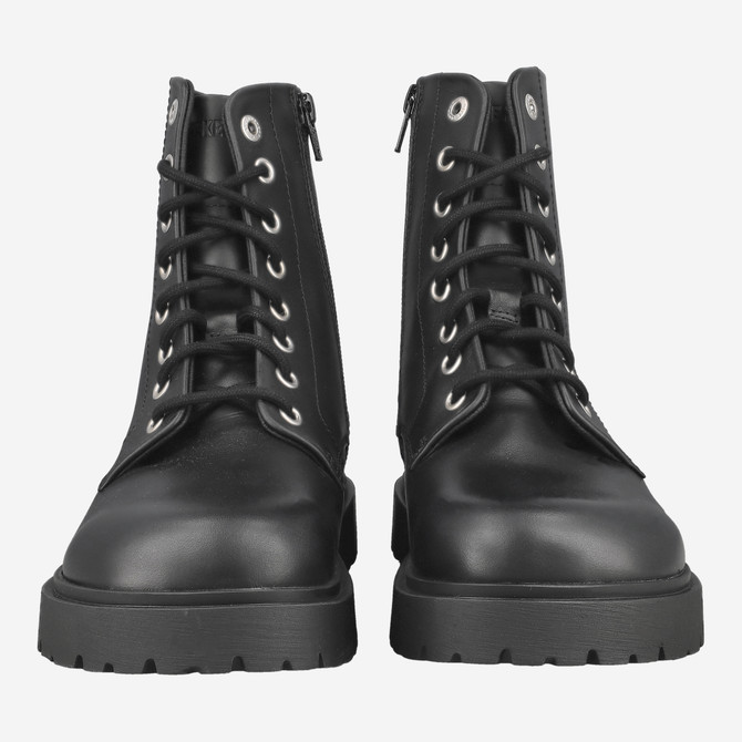 birkenstock HIGHWOOD MID LACE - Schwarz - Frontansicht