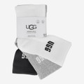 UGG australia QUINLIN LOGO QUARTER 3 PACK - Weiß,kombiniert - Frontansicht