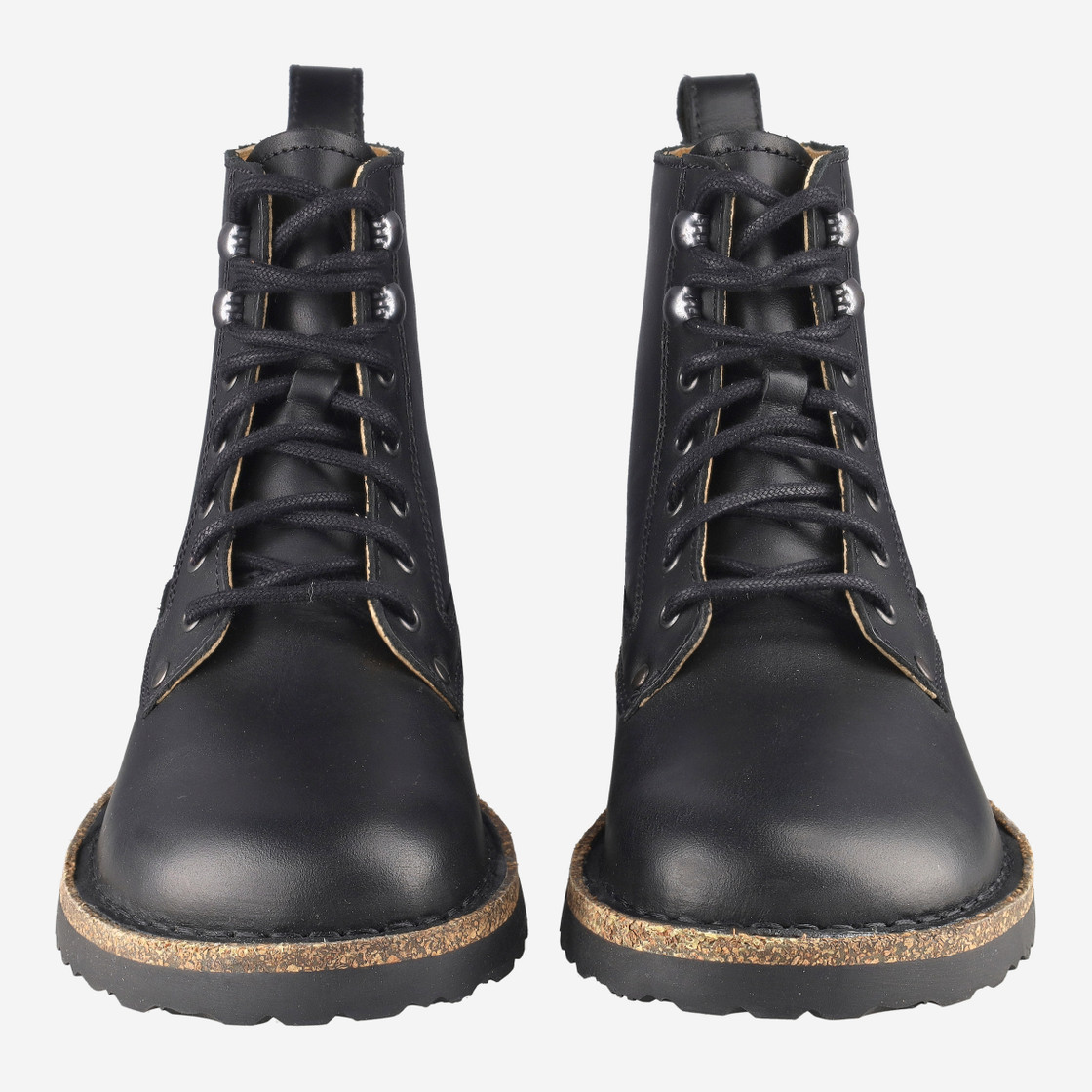 birkenstock BRYSON NATURAL LEATHER - Schwarz - Frontansicht