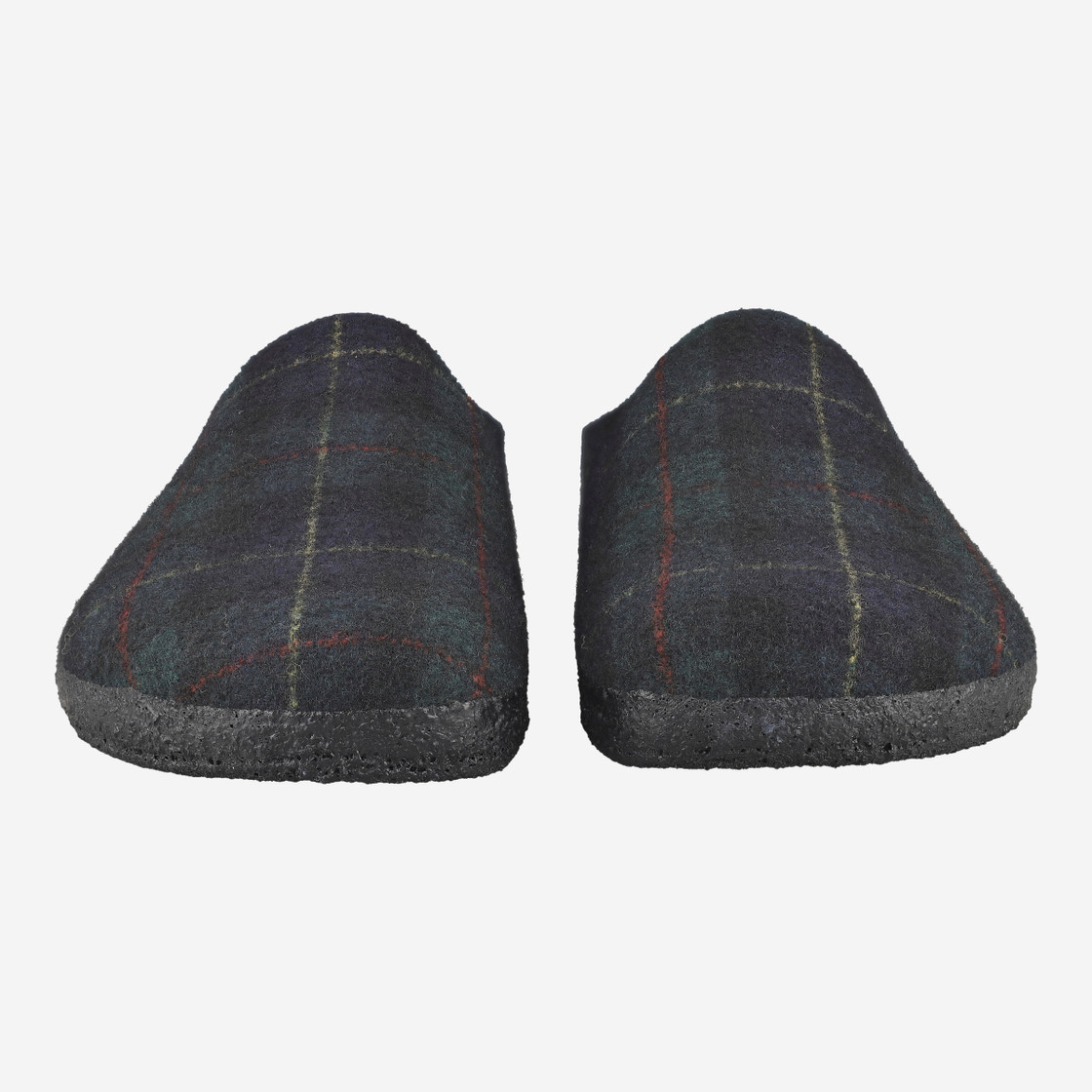 birkenstock AMSTERDAM WRAPPED DIPFELT - Grün, dunkel - Frontansicht