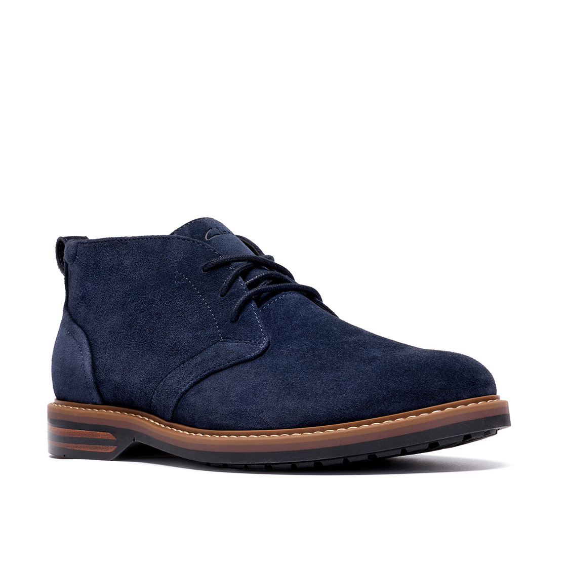 Clarks Aldwin2 Chukka - Blau - Seitenansicht