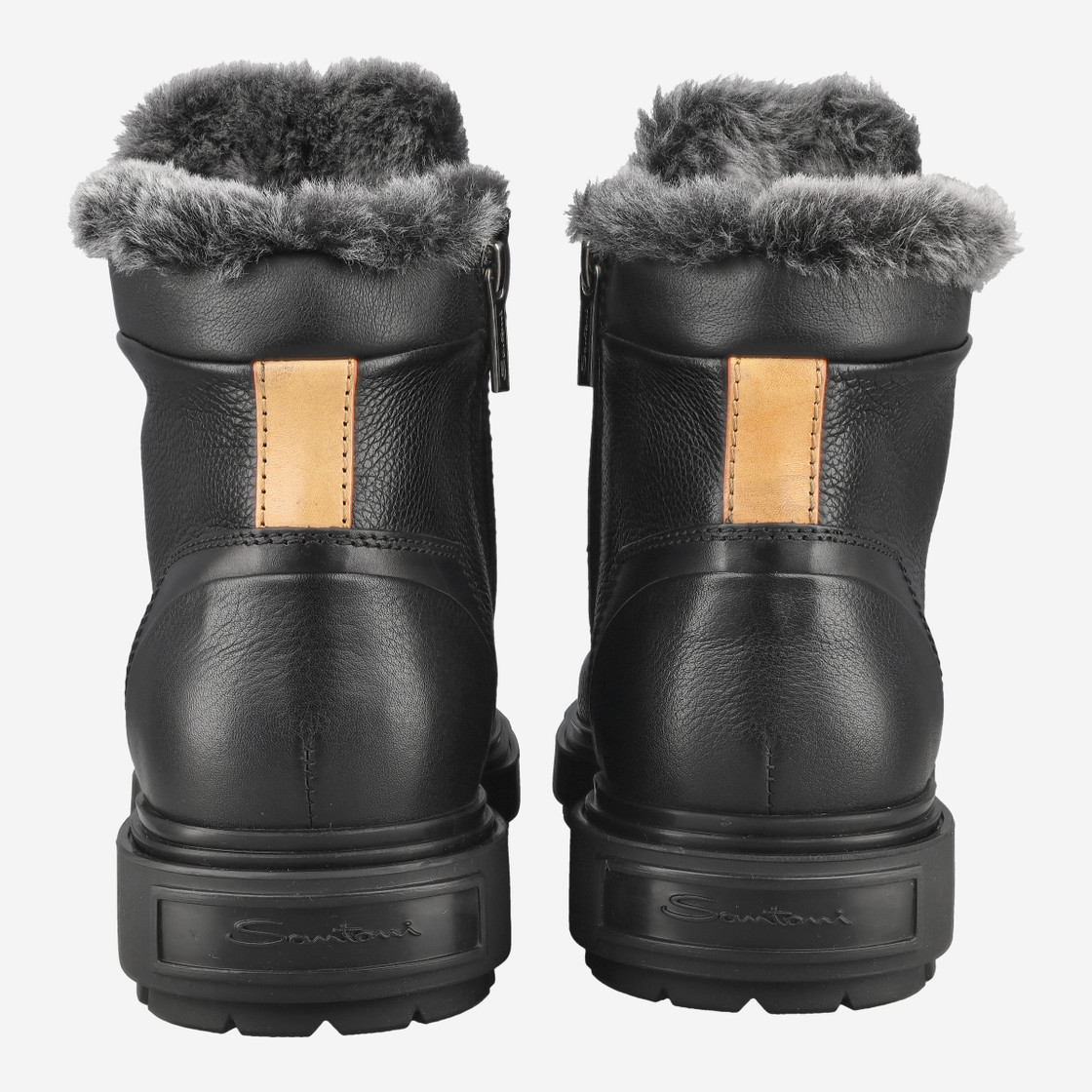 Santoni 18190 N01 - Schwarz - Seitenansicht