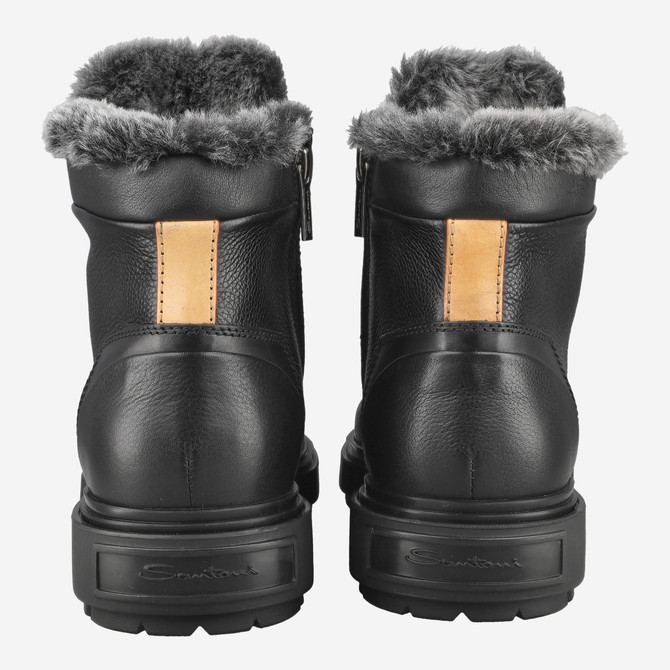 Santoni 18190 N01 - Schwarz - Seitenansicht