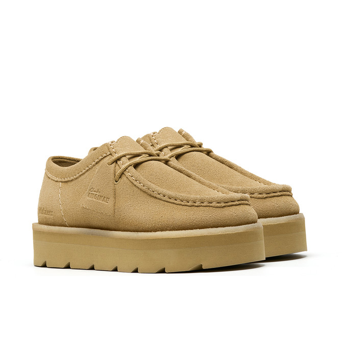 Clarks Meare Walla - Beige - Seitenansicht