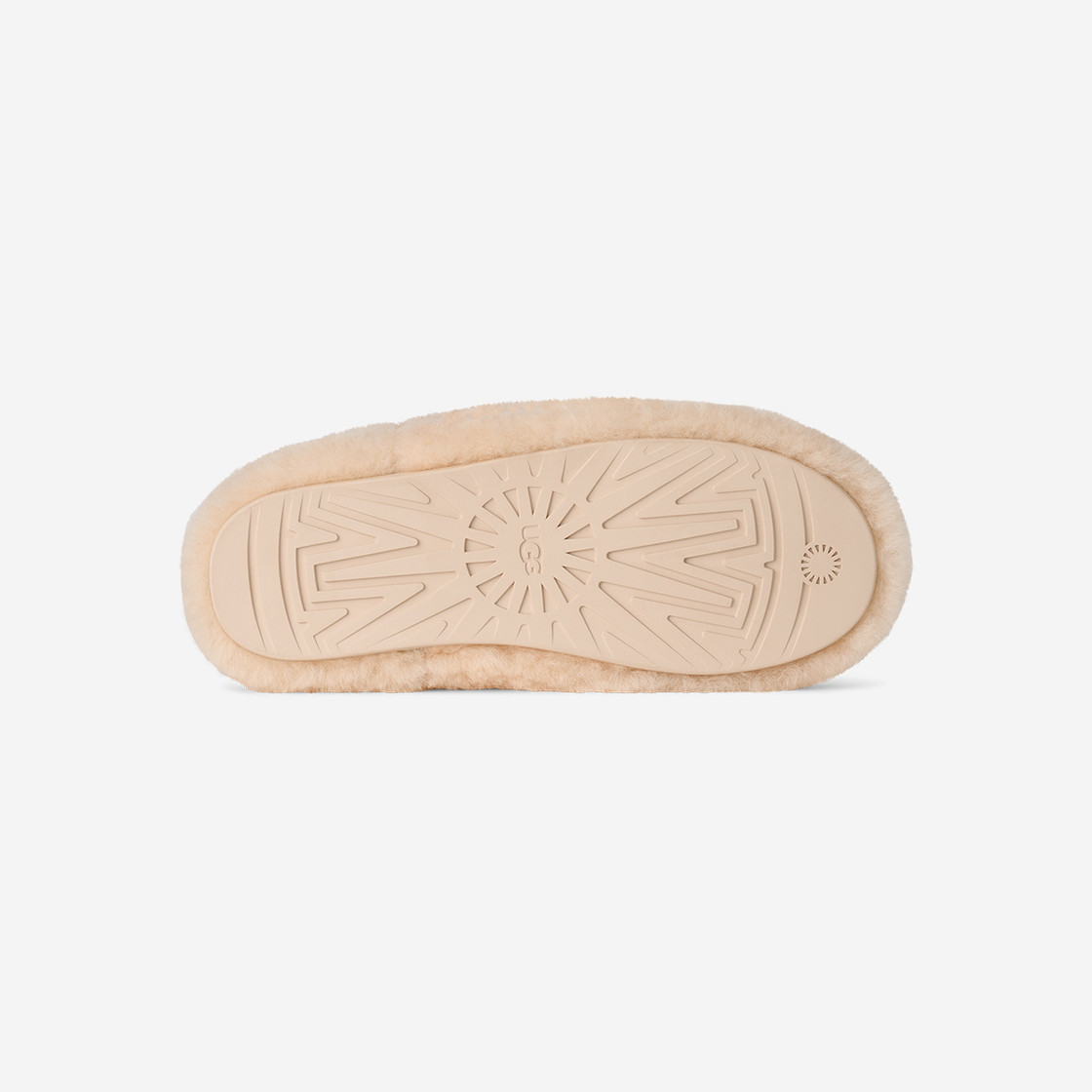 UGG australia ELEA FLUFFED SLIP-ON - Beige - Draufsicht