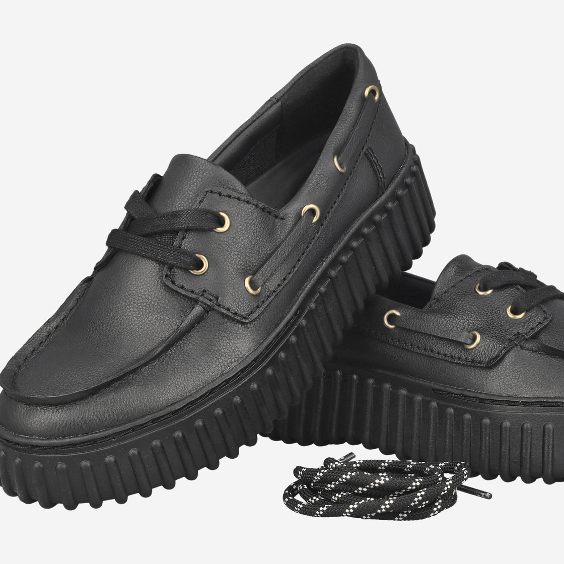 Clarks Torhill Boat - Schwarz - Sonderbild